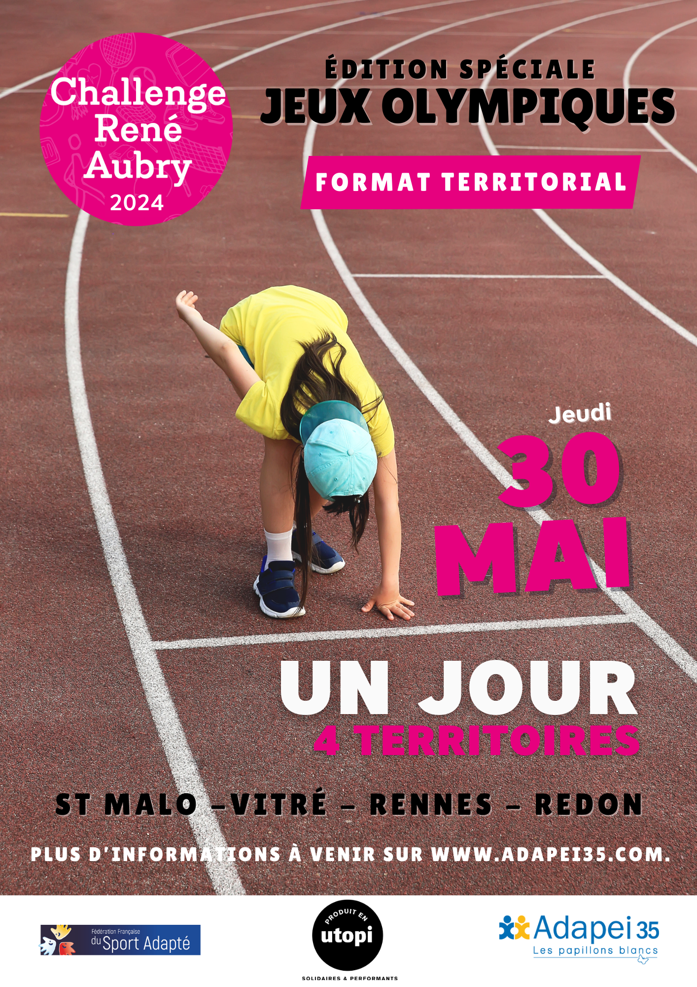 Affiche du Challenge René Aubry 2024 Edition JO et Jeux Paralympiques