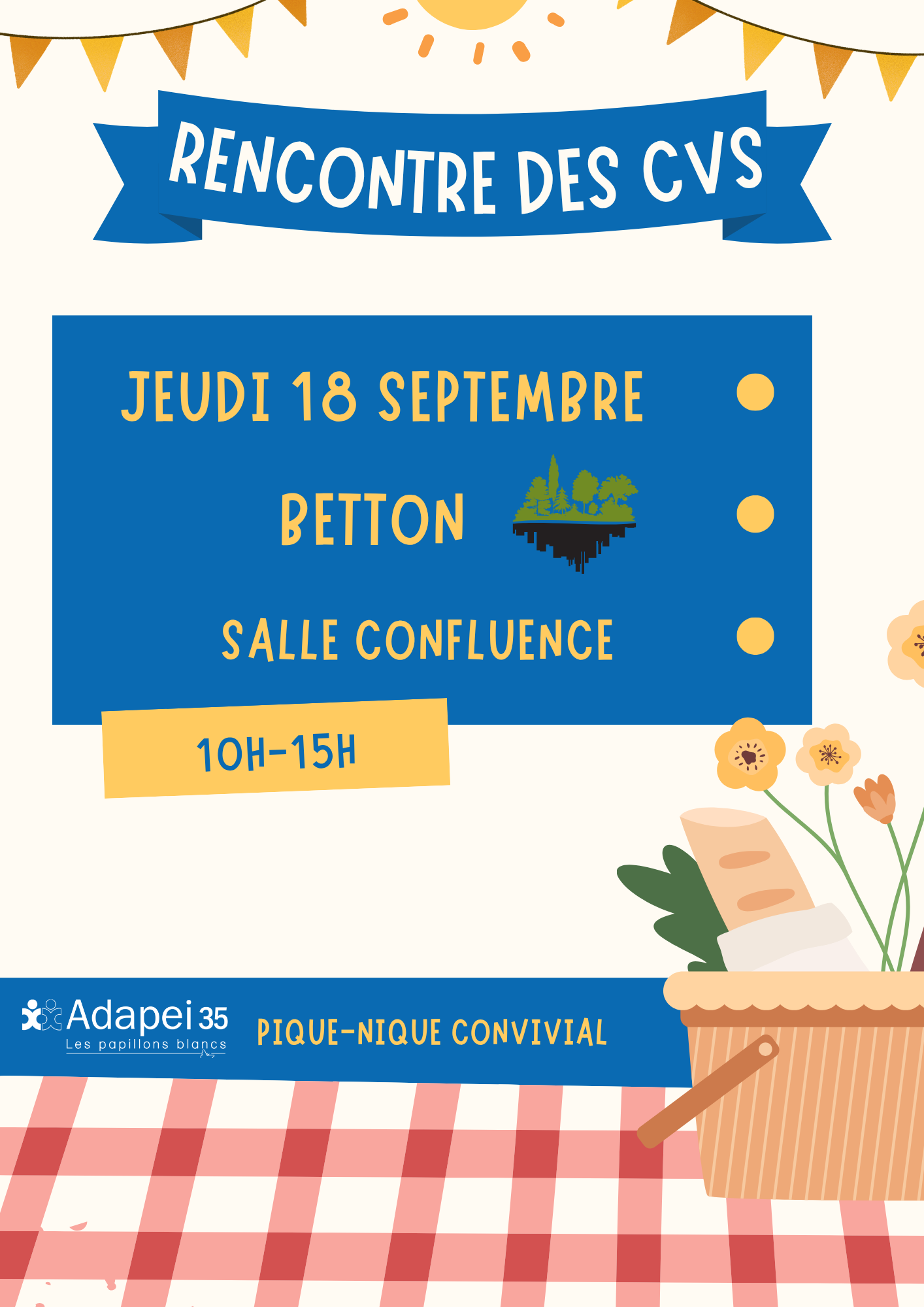 Affiche CVS pique nique 18 septembre