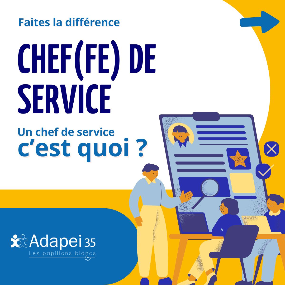 Découvrez le métier de chef de service