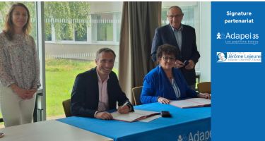 Signature partenariat Adapei 35 Institut Jérôme Lejeune