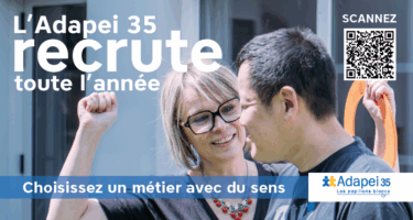 campagne l'Adapei recrute, choisissez un métier avec du sens