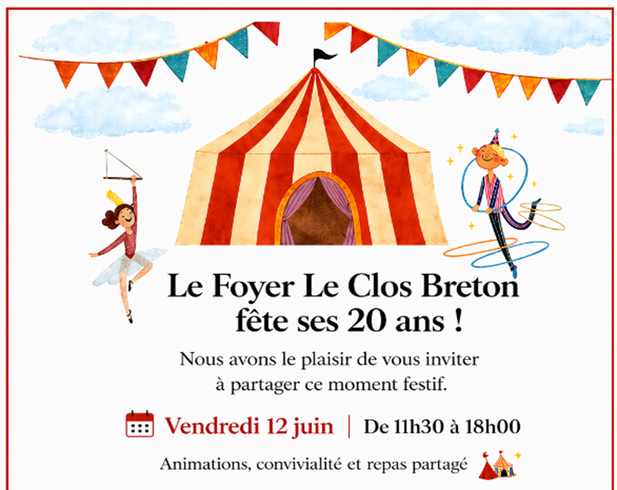 Invitation pour les 20 ans du Cols Breton le 12 juin
